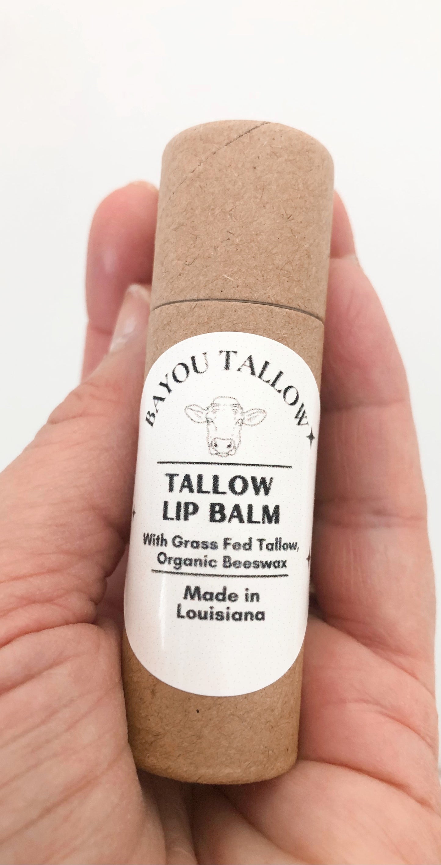 TALLOW Lip Balm & Blush, Tinted Lip Balm, Unscented-Peppermint-Sweet Orange, Made from 100% Grass Fed Beef Tallow, Zero Waste