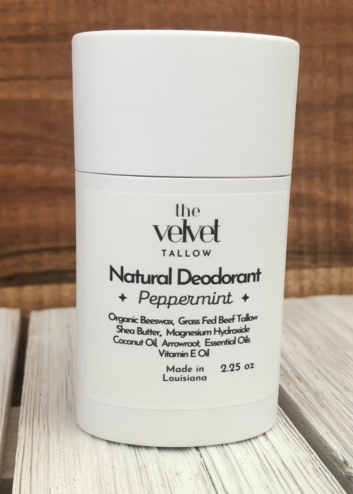 Natural Deodorant that Works, Made with Beef Tallow & Magnesium, Natural Aluminum Free Deodorant in Compostable Cardboard Container