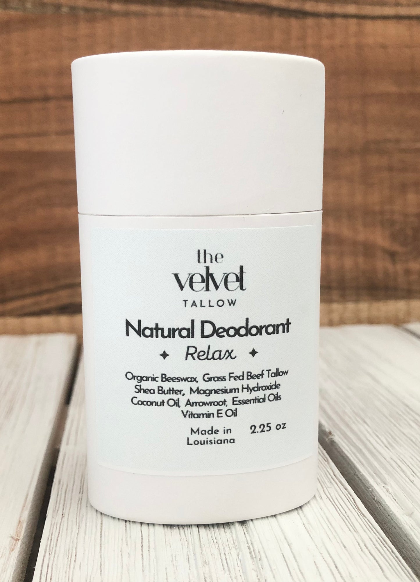 Natural Deodorant that Works, Made with Beef Tallow & Magnesium, Natural Aluminum Free Deodorant in Compostable Cardboard Container